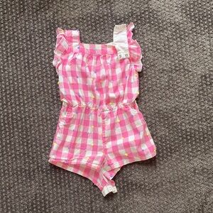 GAP Gingham Pink Romper